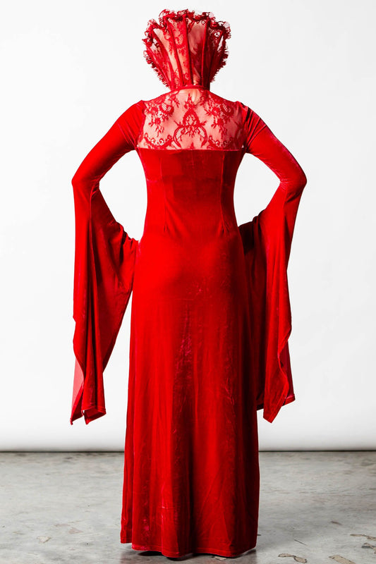 Killstar Dawn Maxi-Jurk Scarlet