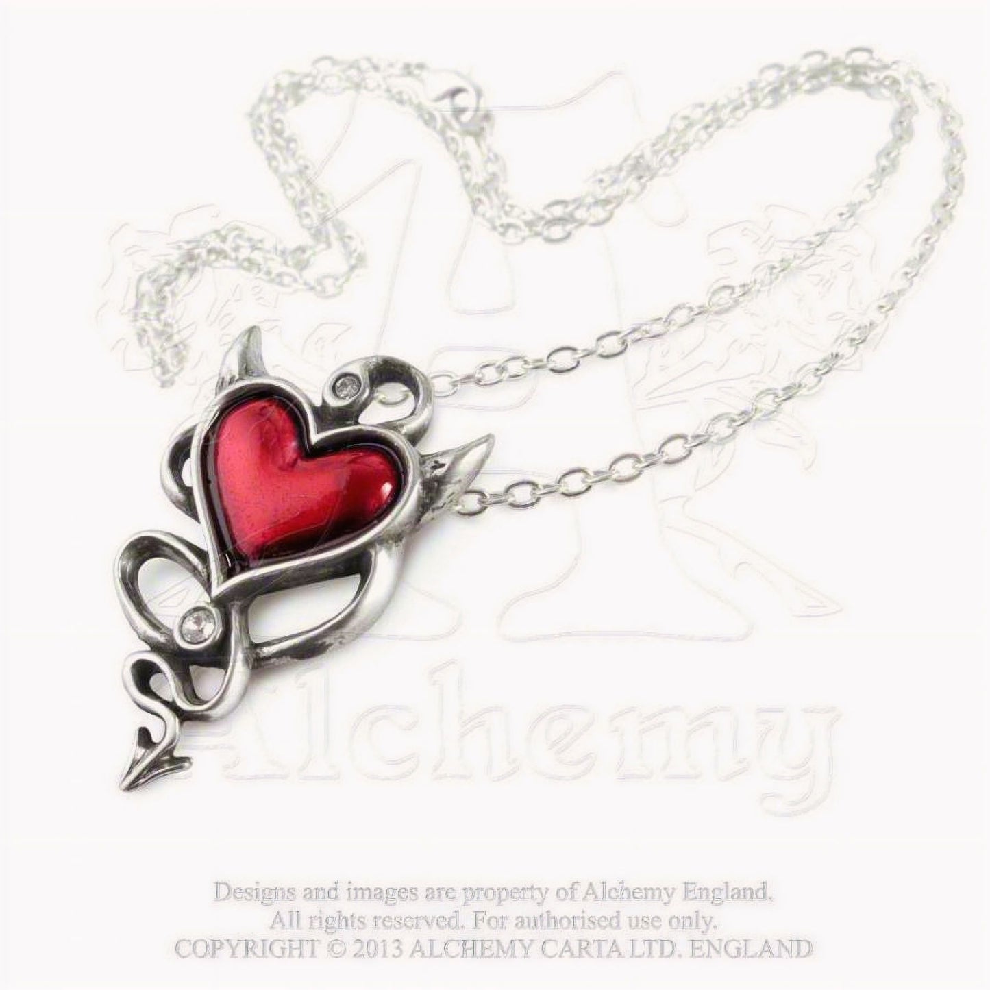 Devil Heart Hanger/Halsketting