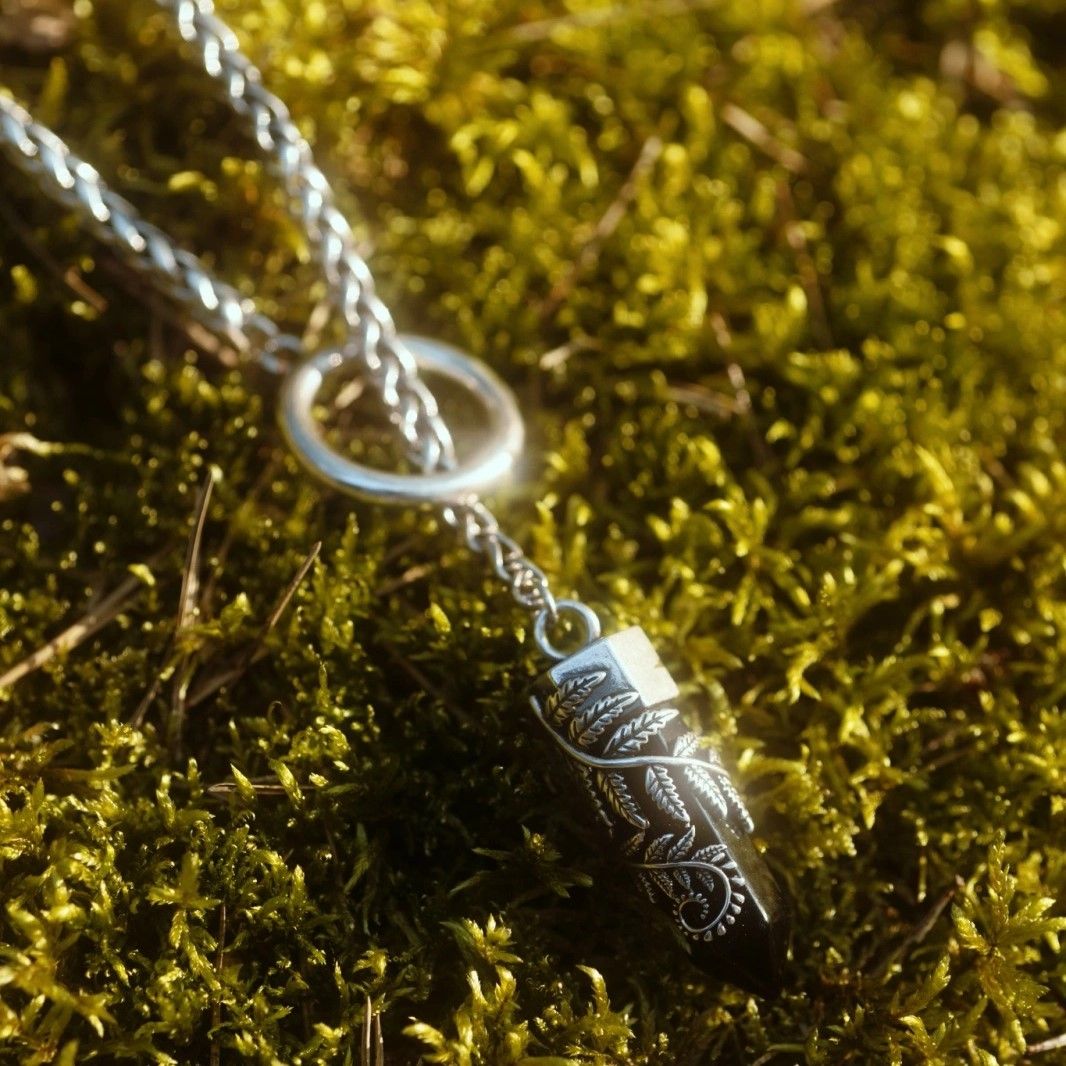 Crystal Fern O-ring Halsketting