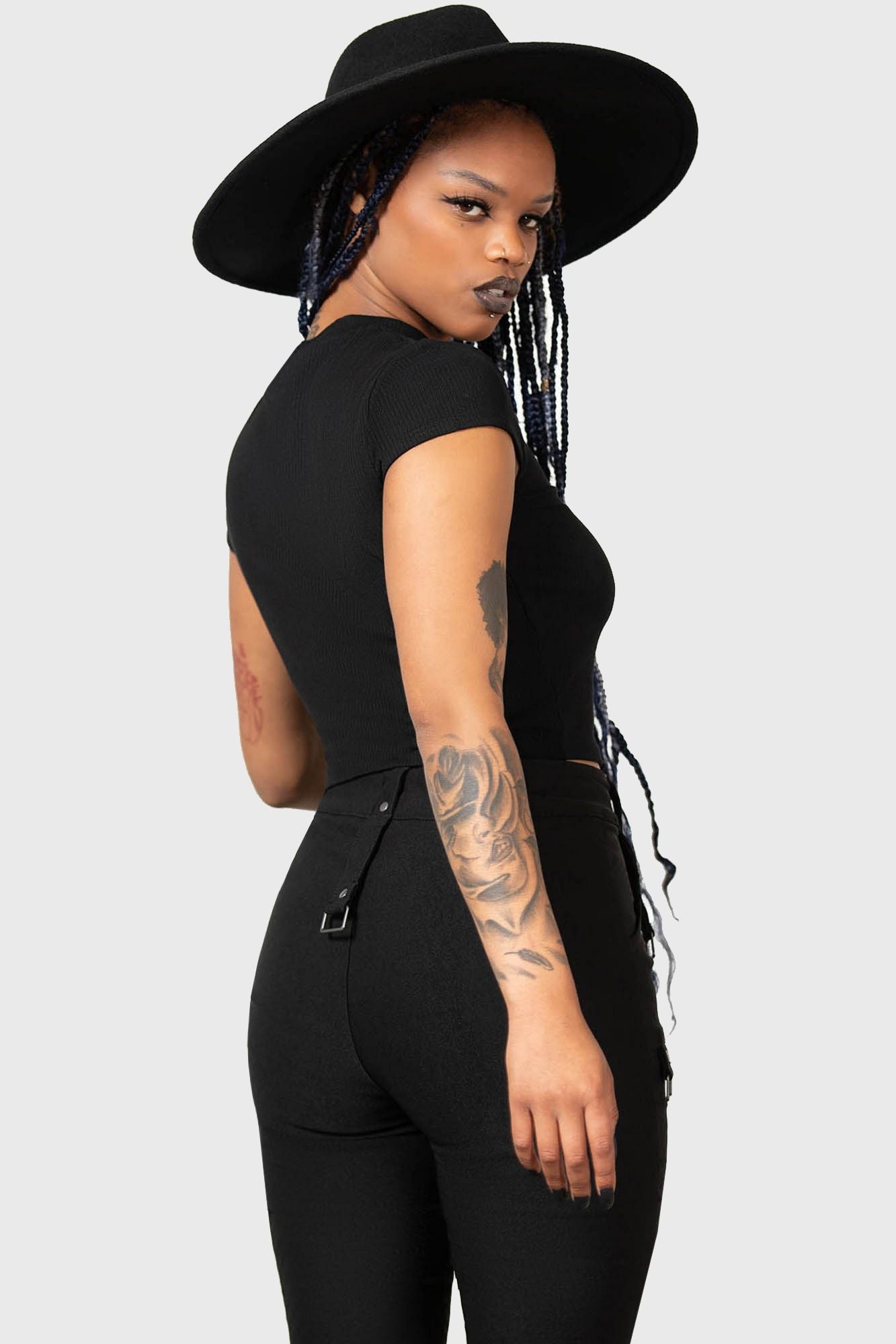 Killstar Tartanarchist Trousers Black