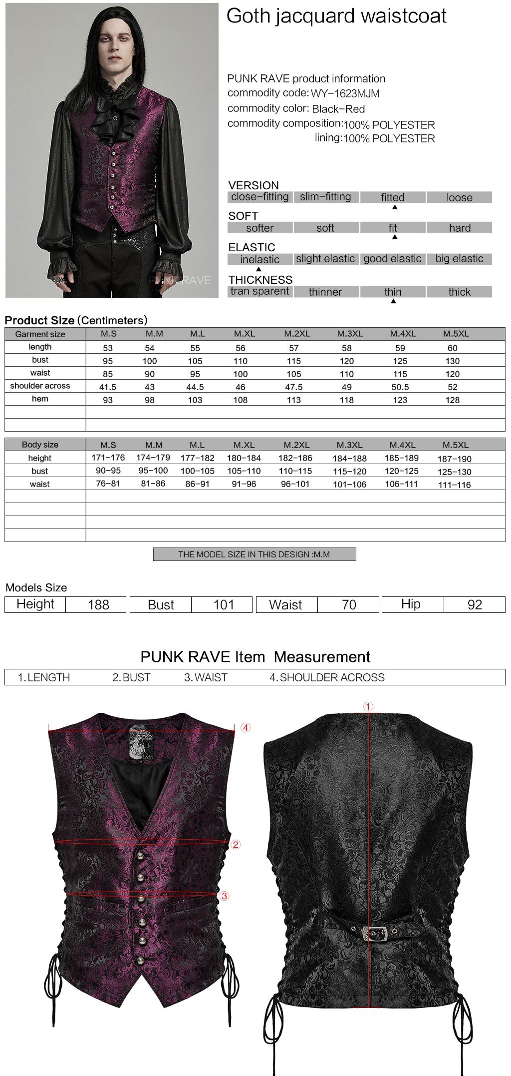 Loud Gilet Magenta - Zwart
