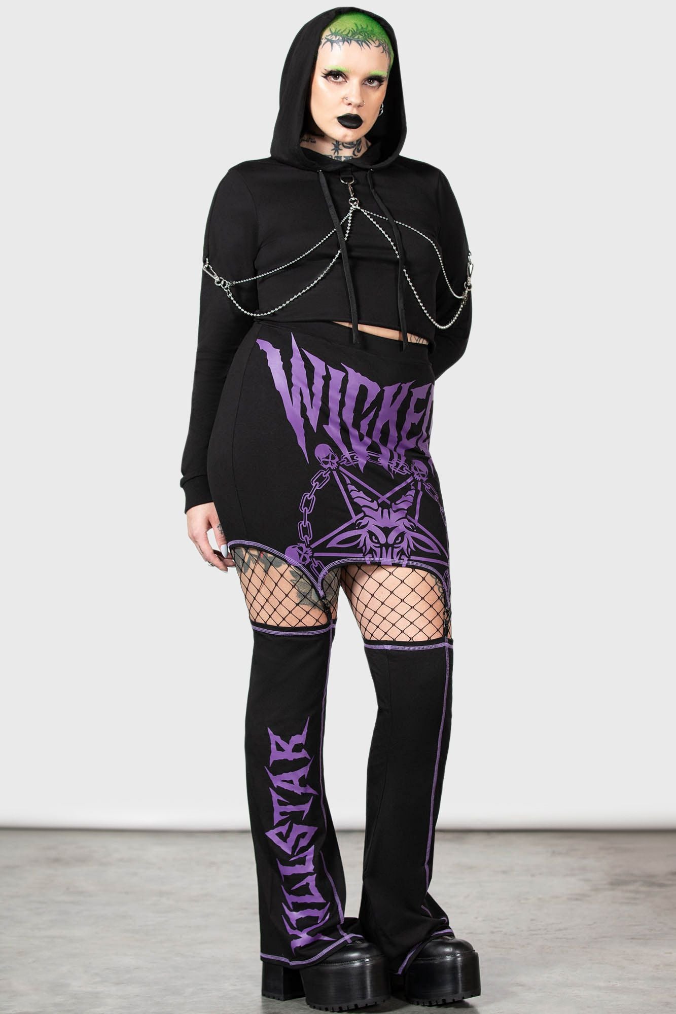 Killstar Wicked Crew Crop Hoodie