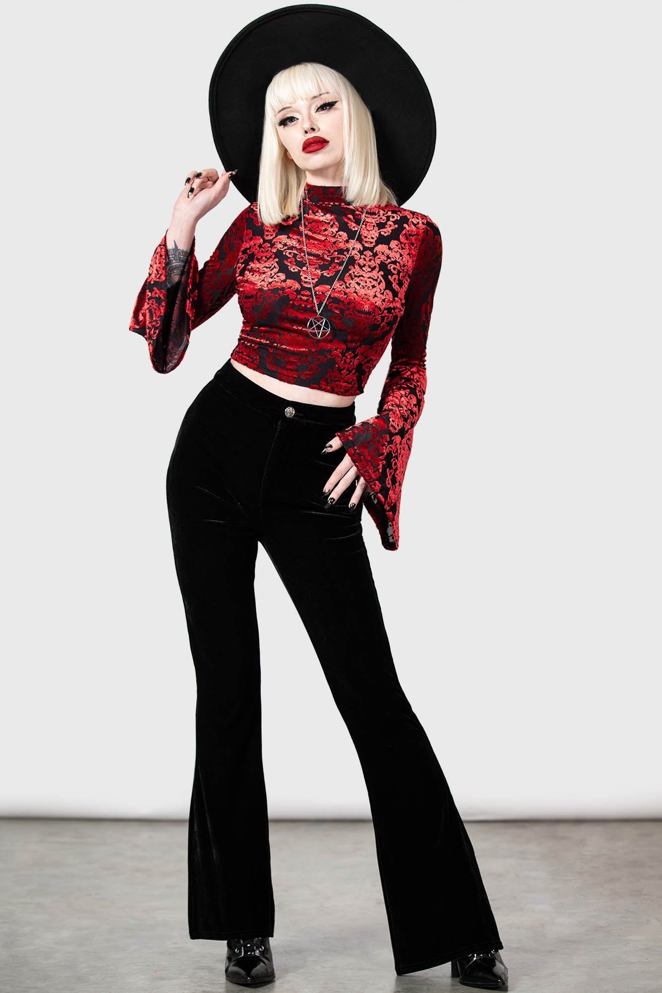 Vassago Long Sleeve Top Red