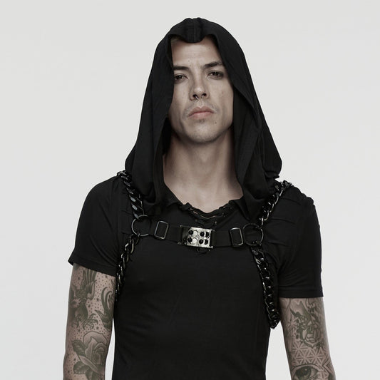 Punk Rave Claim Chain Harness Zwart