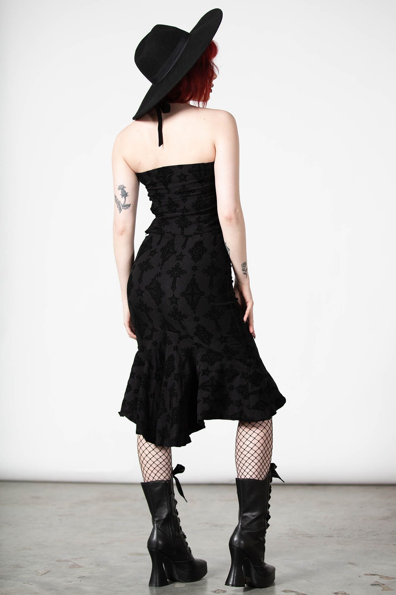Killstar Aria Flocked Halter Top