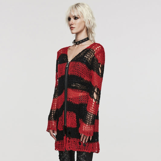 Viral Vest Zwart - Rood