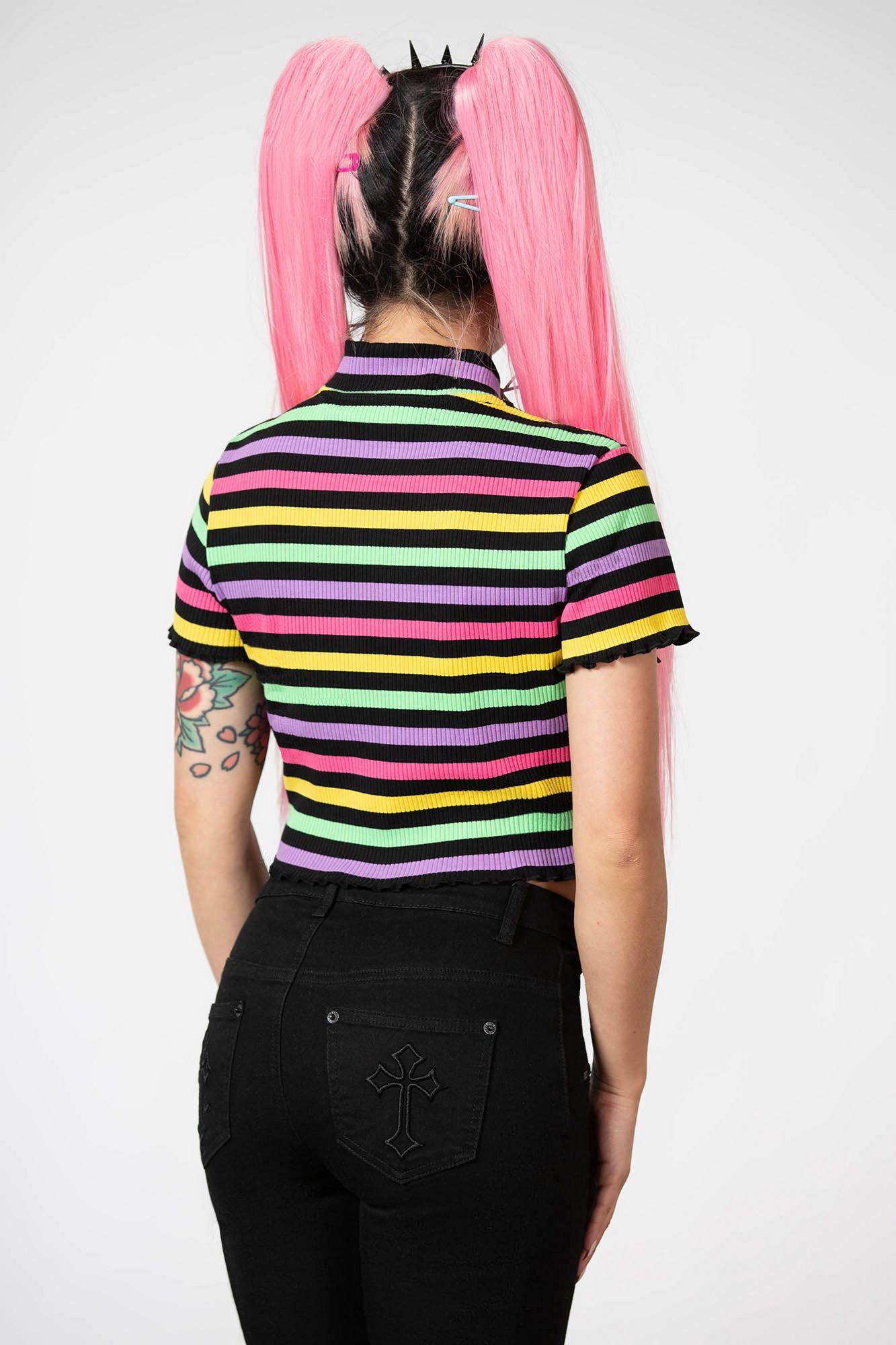 Killstar Rainbow Child Ribbed Top