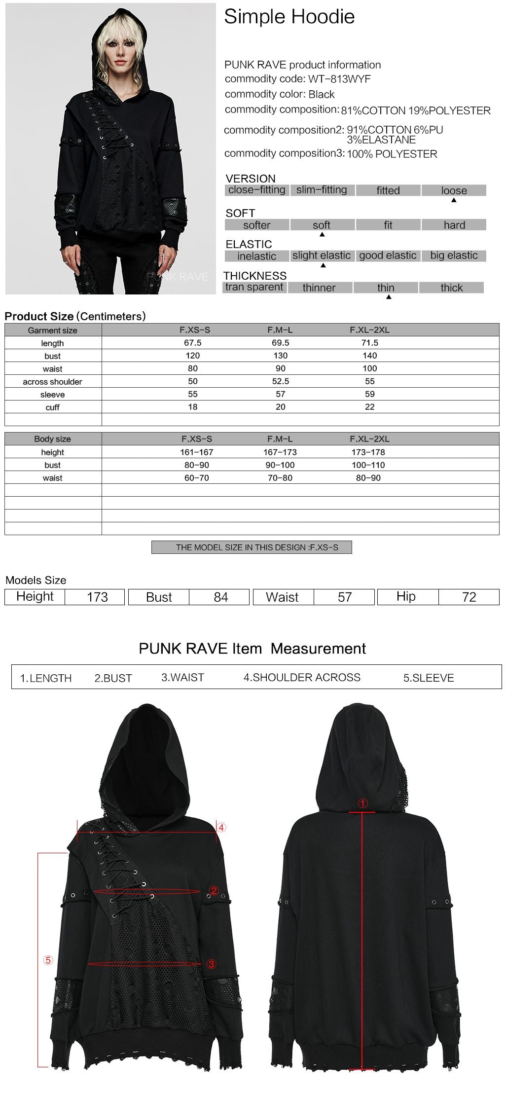 Punk Rave Abandon Hoodie