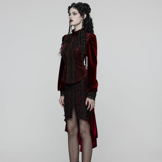 Punk Rave Hold Me Rok Rood - Zwart