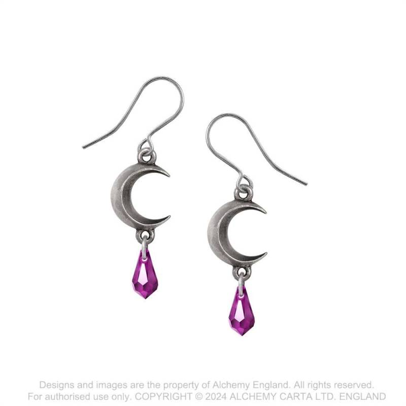 Tears of the Moon Earrings Amethyst