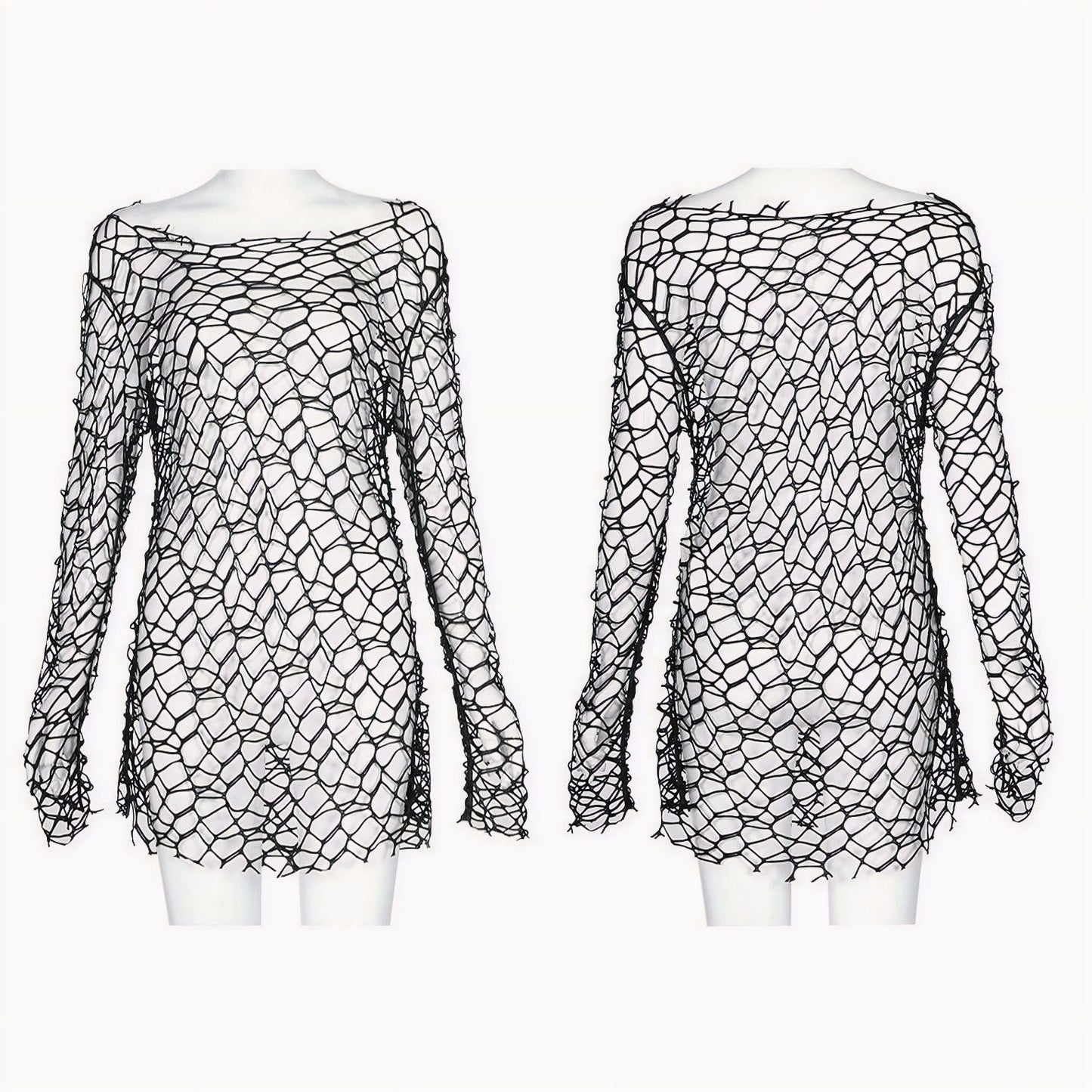 Behind the Net Top Black