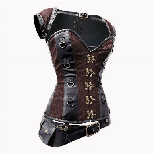 Clockwork Korset - Riem - Bolero Bruin/Zwart