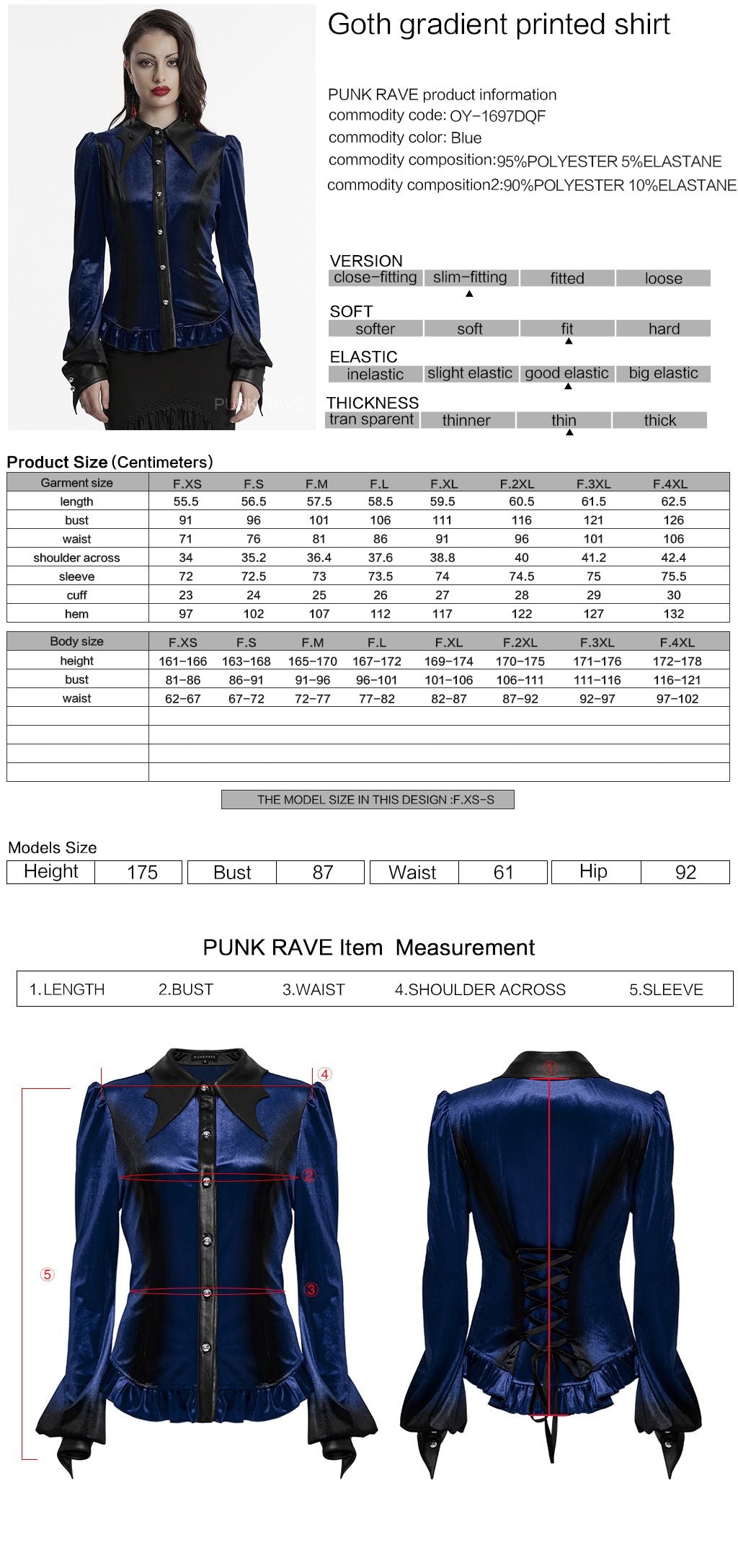 Expect Shirt Blauw - Zwart