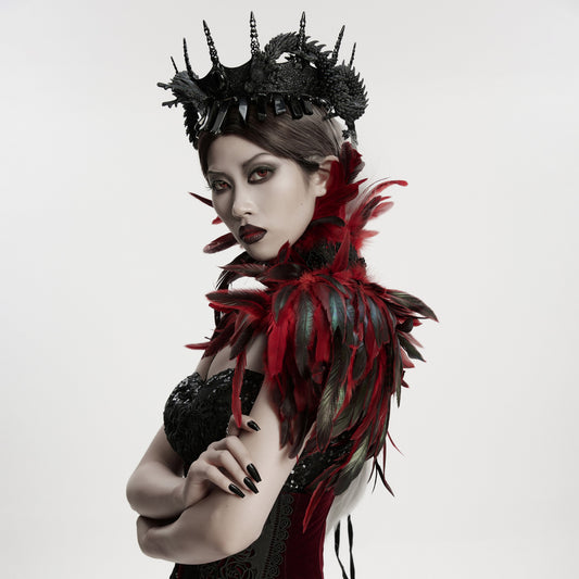 Show It Hals & Schouderstuk Rood - Zwart