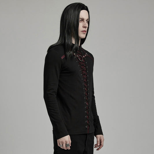 Cry Long Sleeve Top Zwart - Rood