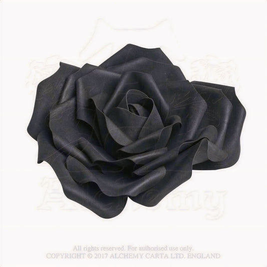 Large Black Rose Head