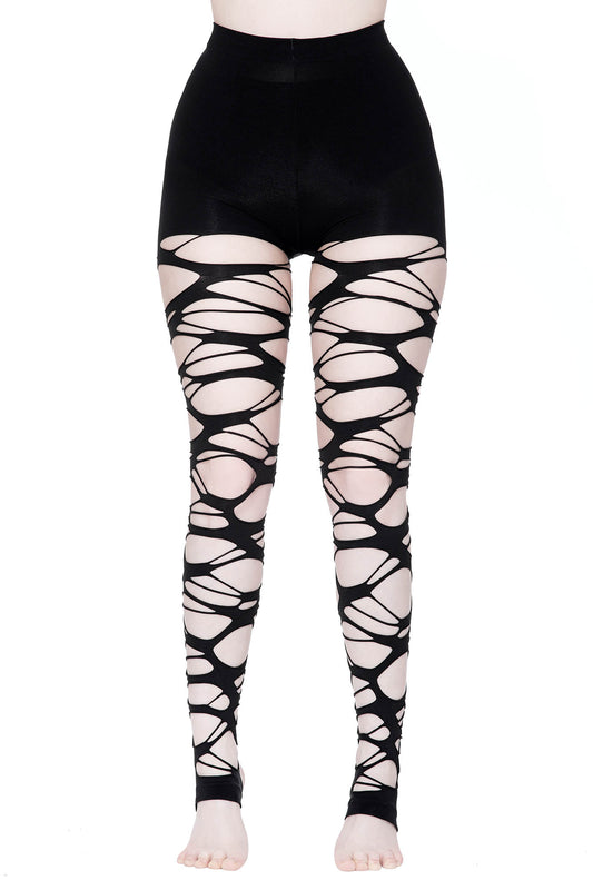 Killstar Panty's carved up slashed