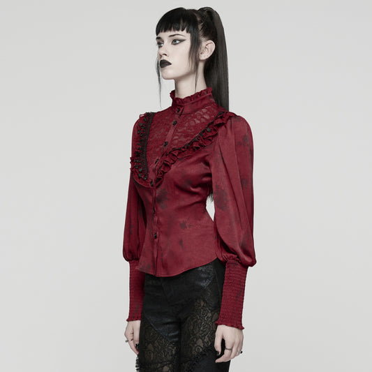 Punk Rave Proud Blouse Rood