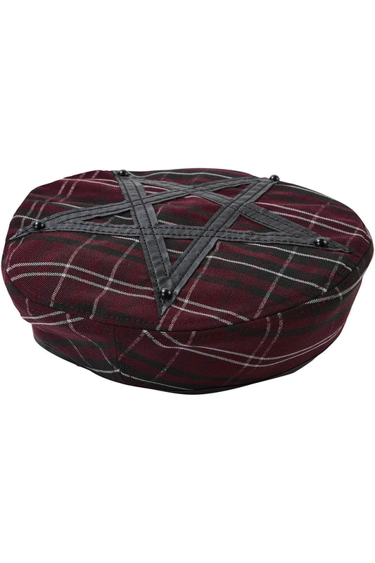 Killstar Dark Fate Baret Blood Tartan