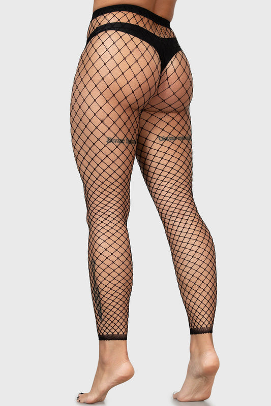 Killstar All Caught Up Fishnet Legging
