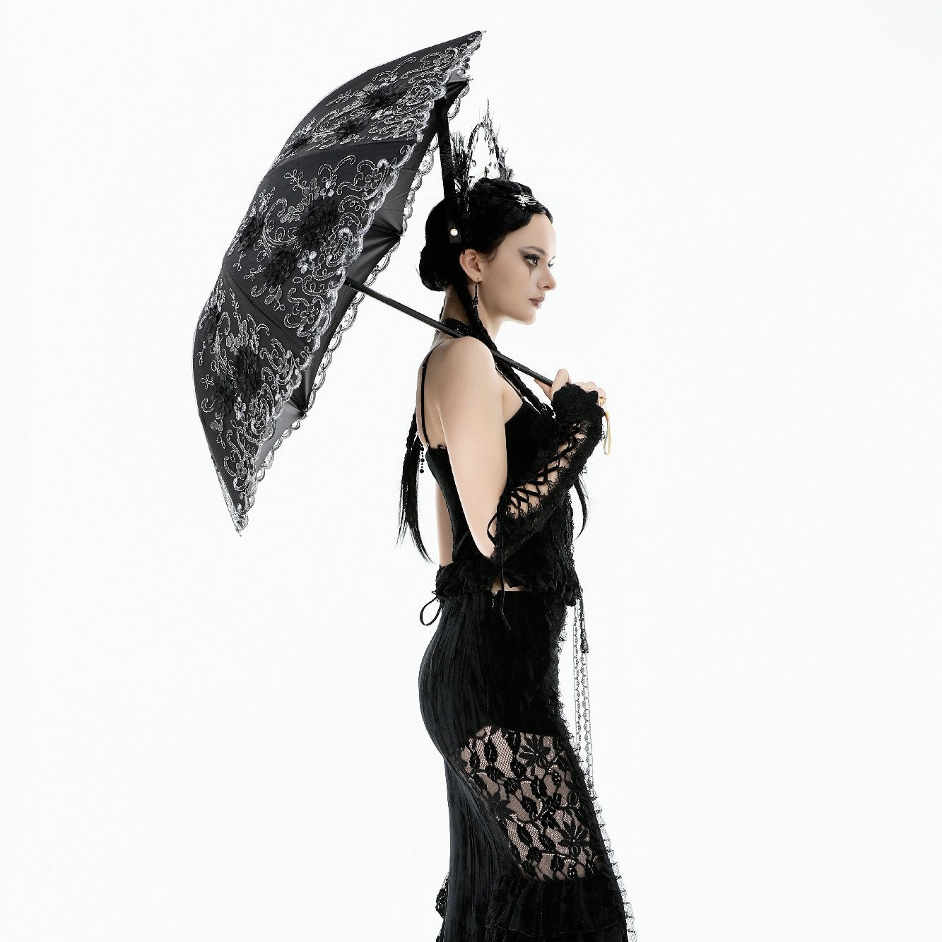 Dark in Love Falling Sky Parasol