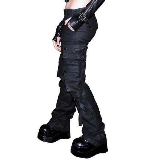 Future Division Wasted Waxed Unisex Cargo Jeans
