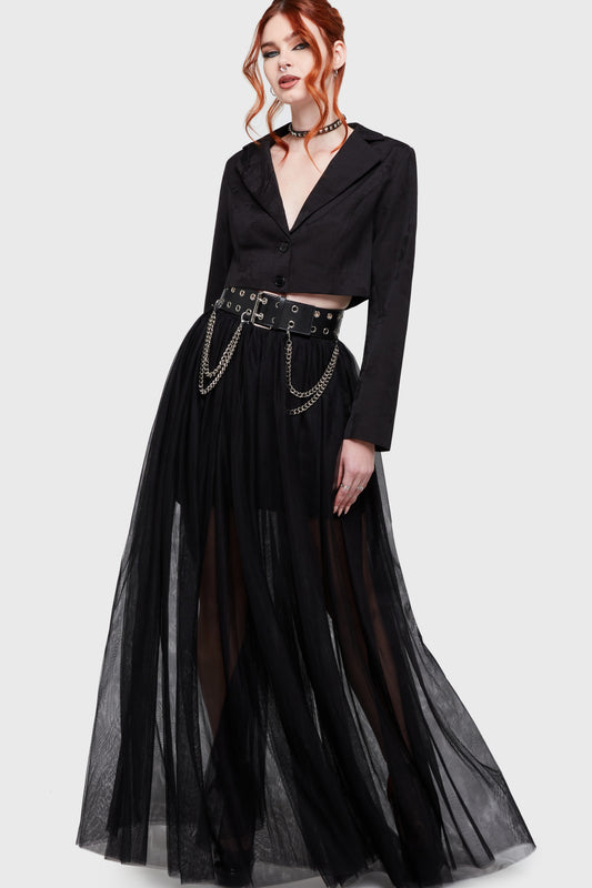 Shade Empress Maxi-Rok Zwart