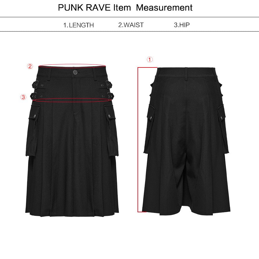 Resolution Kilt - Short Black