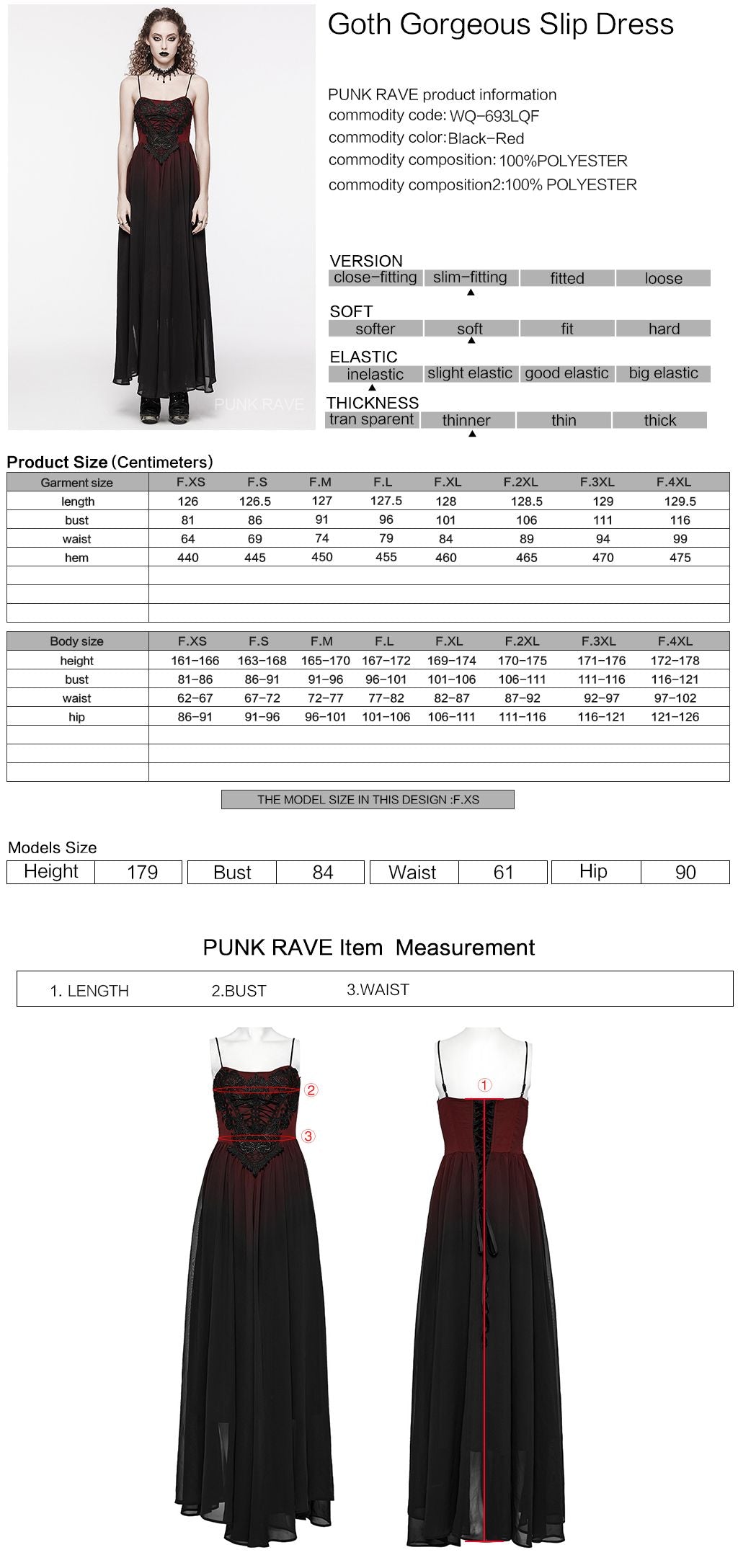 Say Goodbye Dress Black - Red