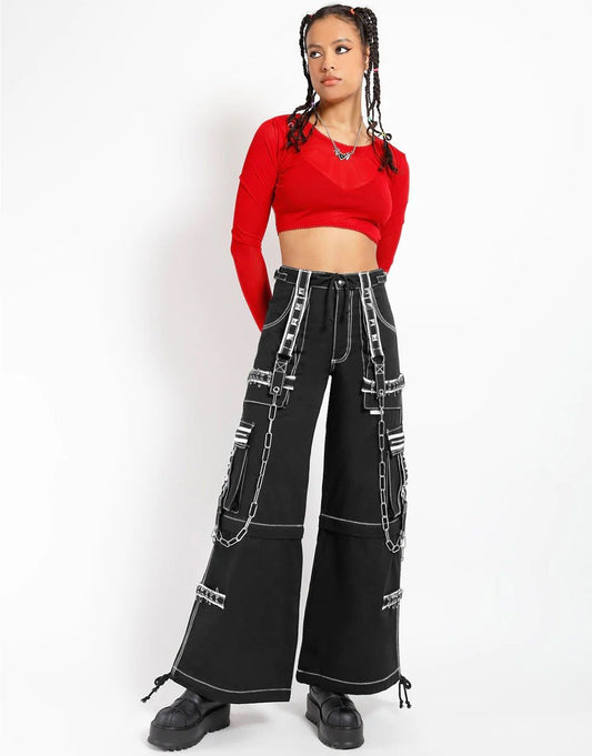 Crazy Piper Broek Zwart - Wit