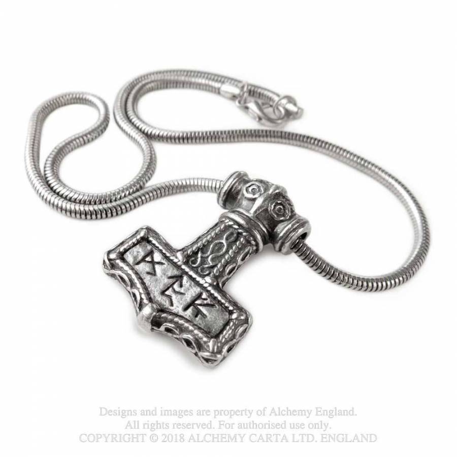 Bindrune Hammer Hanger - Halsketting