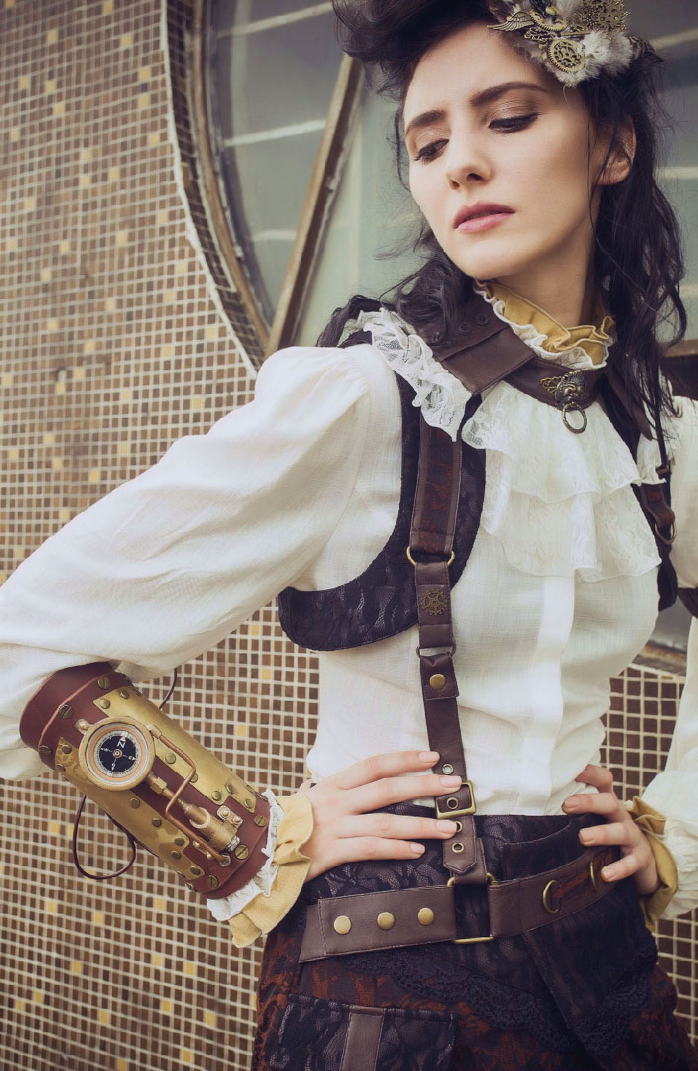 Steampunk Arm Guard Coffee