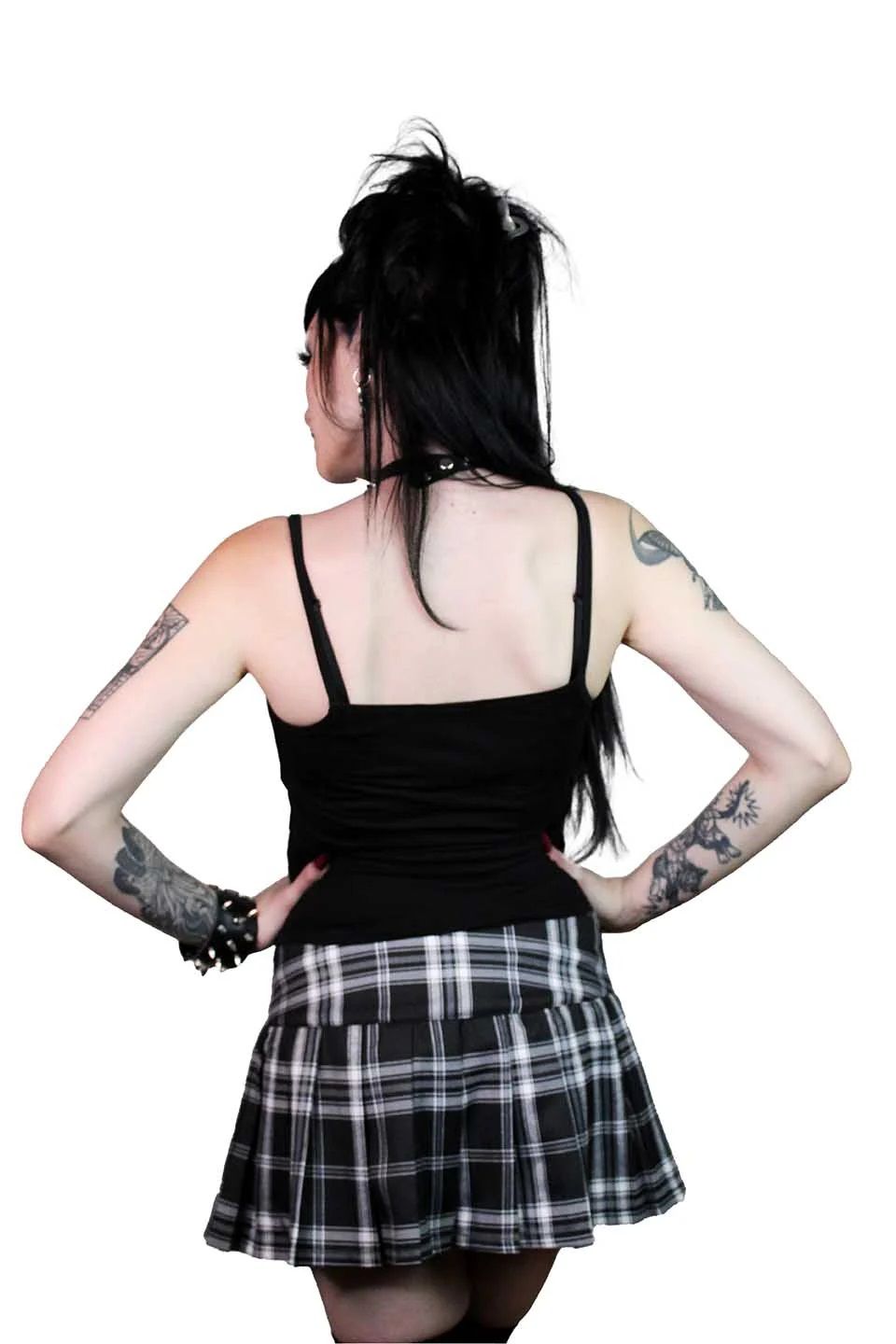 Lip Service World's End Minirok Zwart - Wit