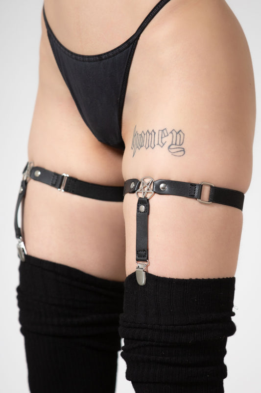 Killstar Star Strapped Garters
