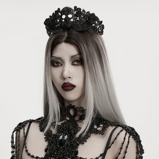 Skull & Roses Tiara Crown