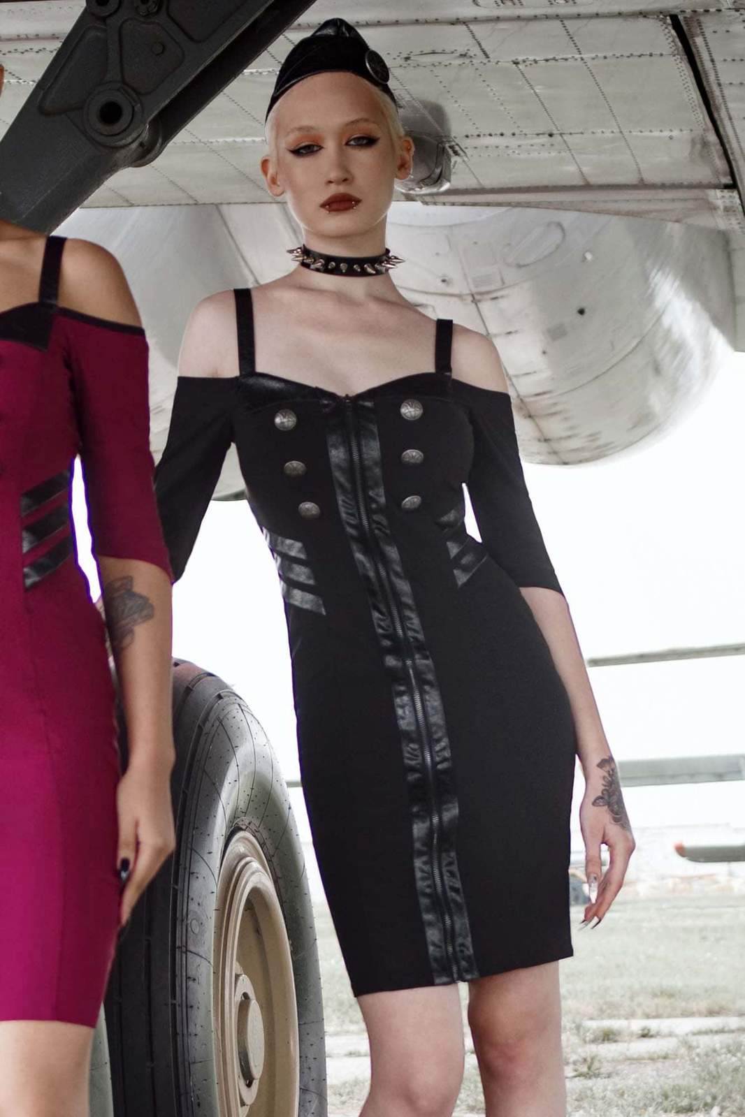 Killstar Miss Stardust Midi Dress Black