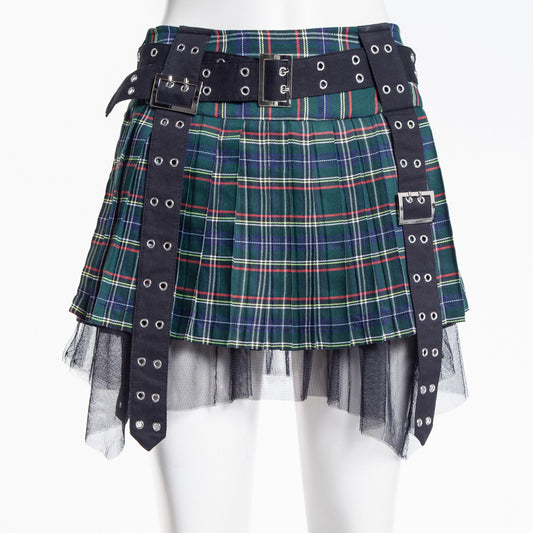 Facts Minirok Groen Tartan