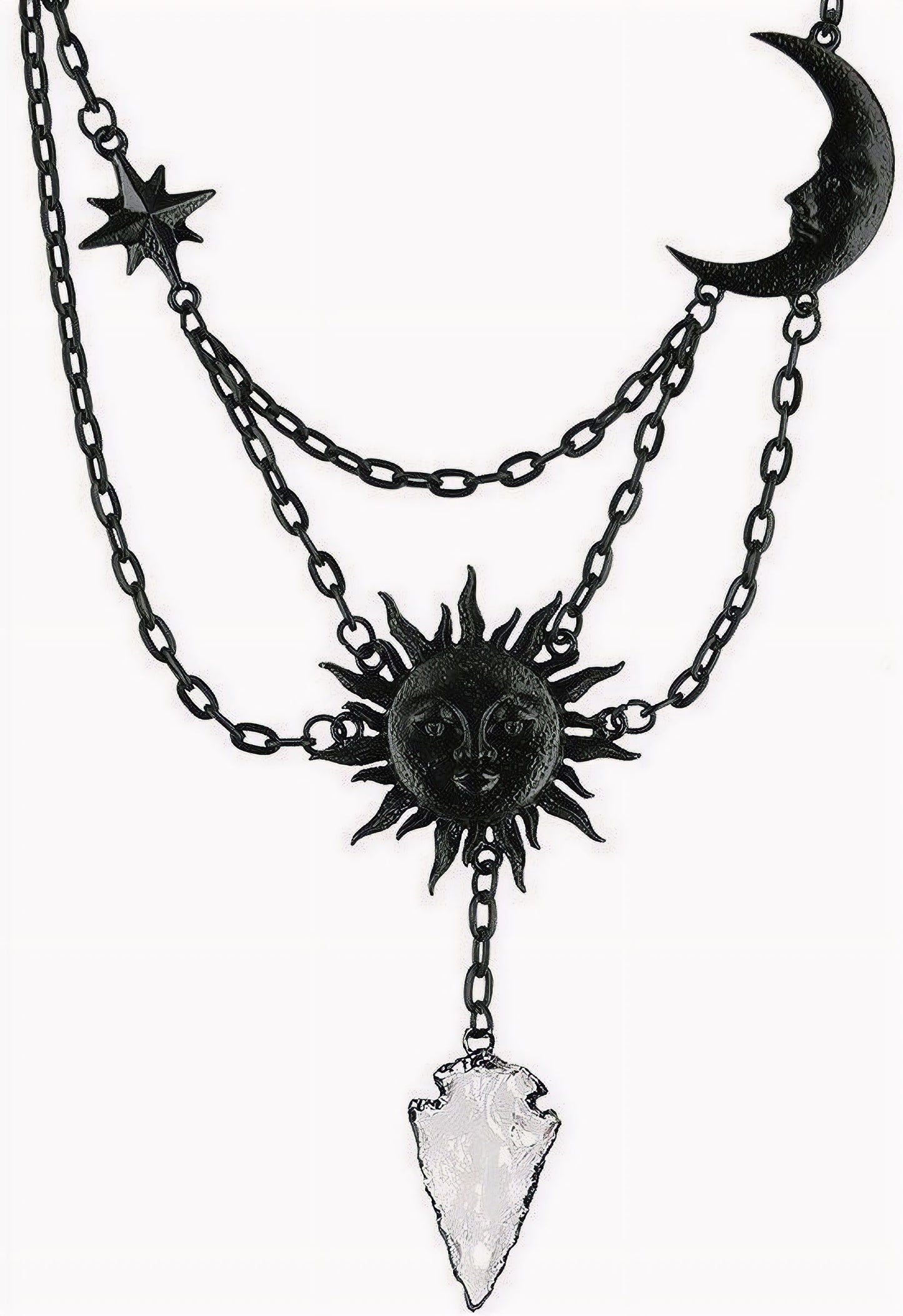 Moon & Sun Halsketting Zwart