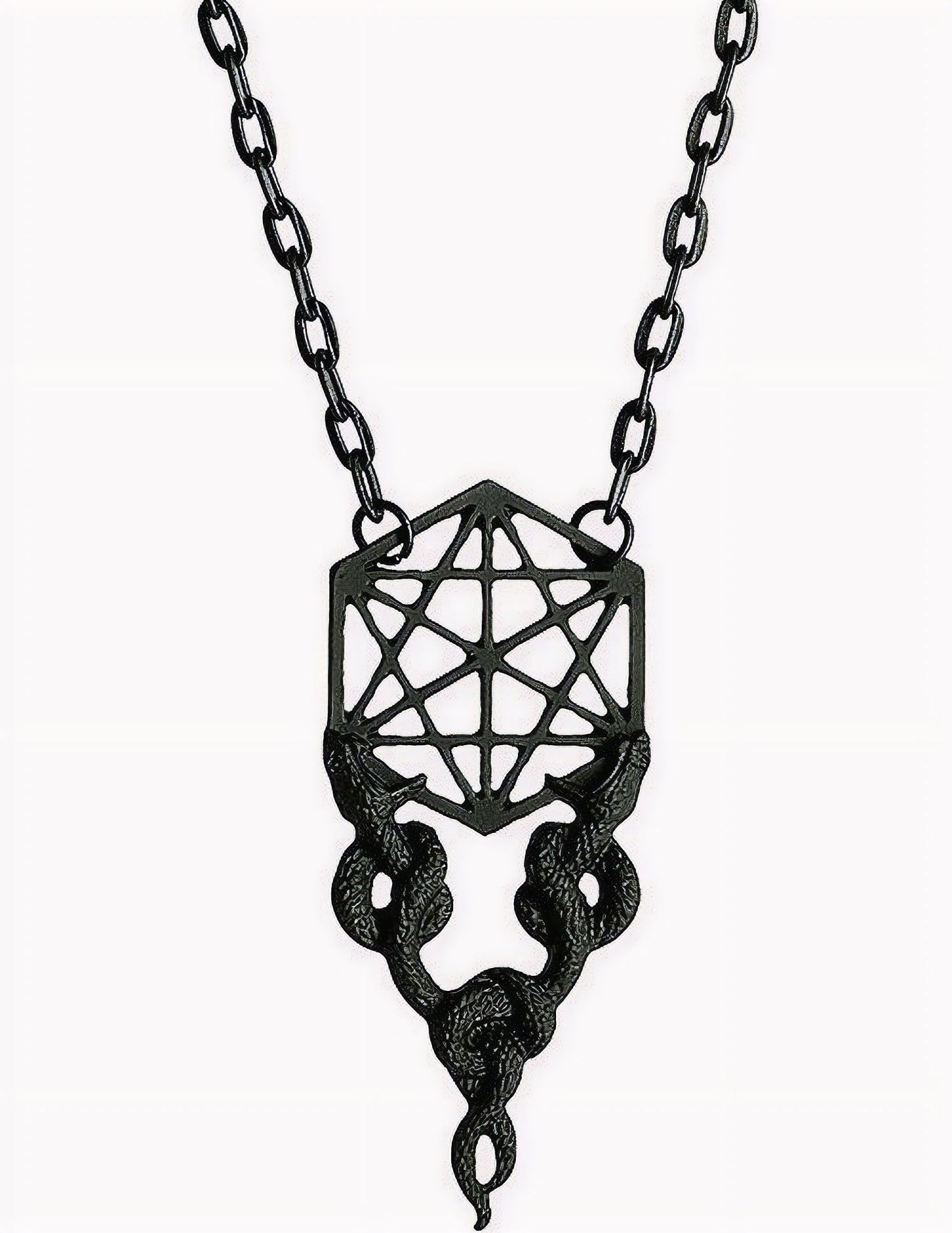 Sacred Snakes Black Necklace
