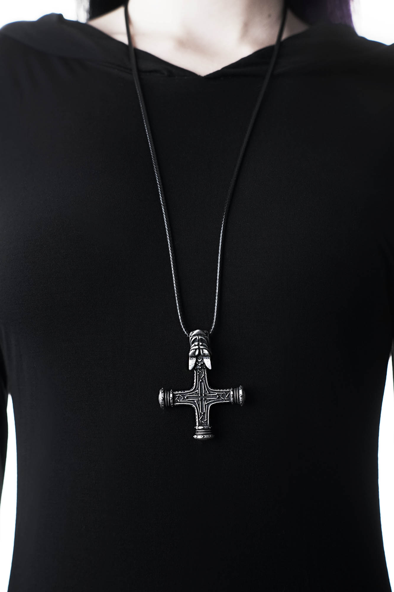 Wolf Cross Necklace