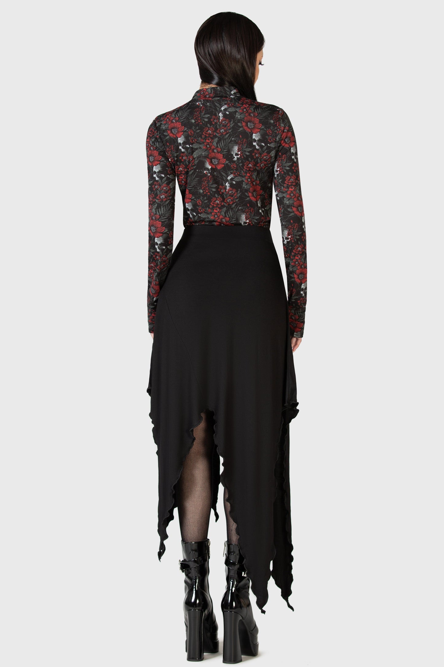 Killstar Creeping Willow Midi Skirt