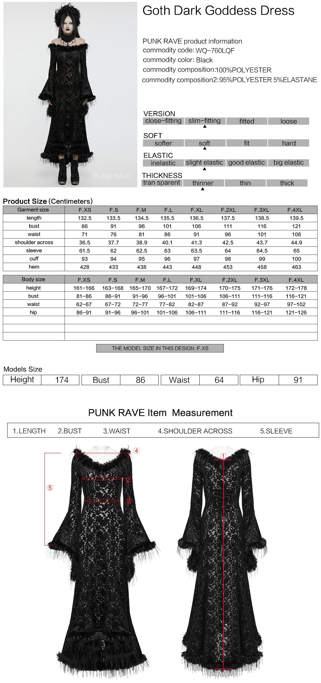 Punk Rave My World Maxi Jurk