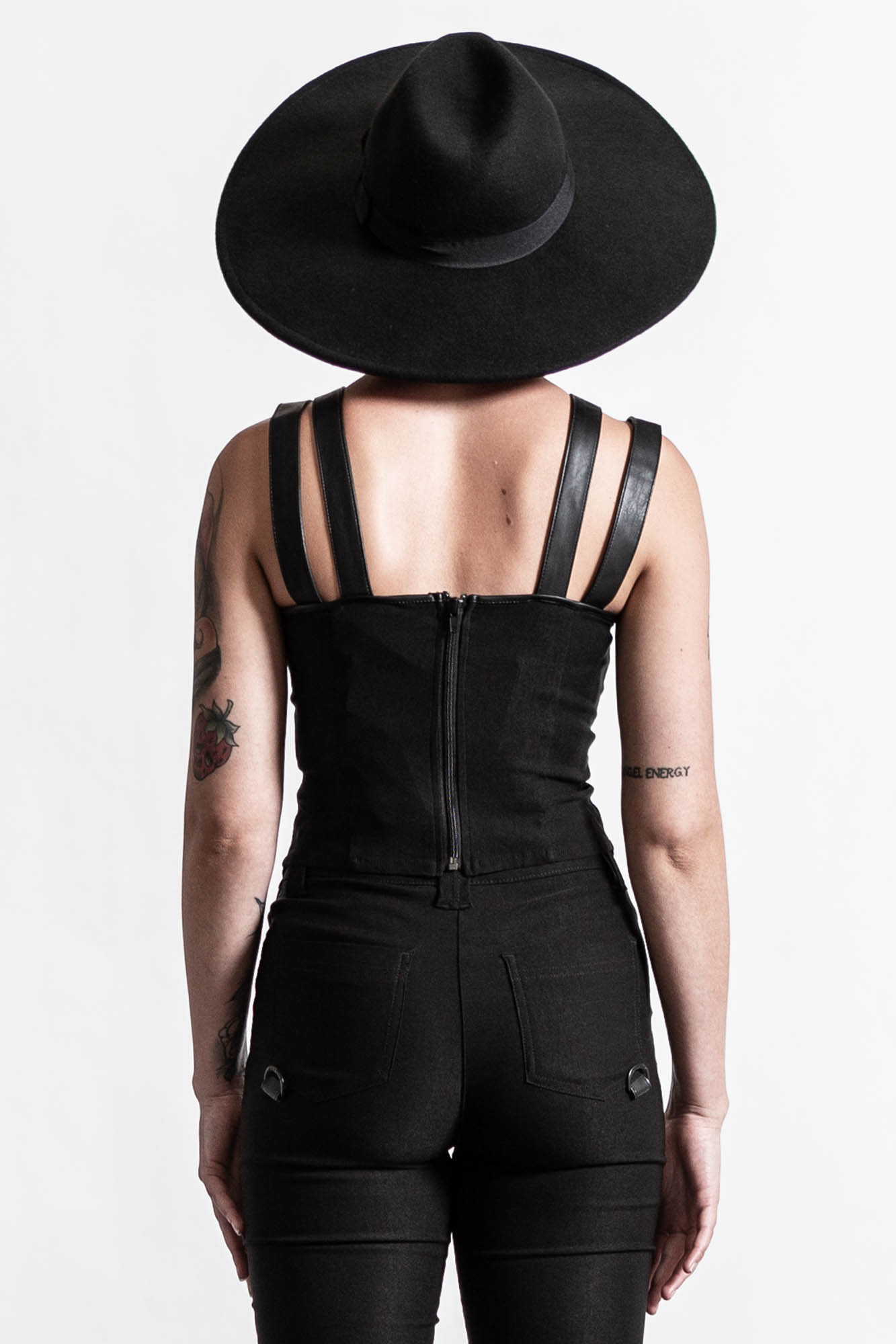 Killstar Jaded Strap Top Zwart