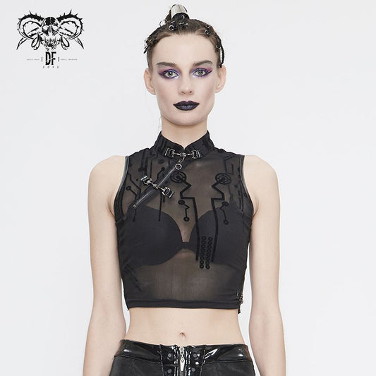 Devil Fashion Circuit Top