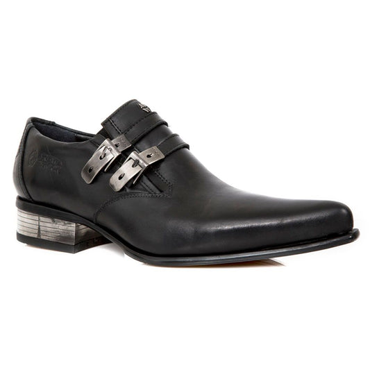 New Rock Schoenen M.2246 Zwart Leer