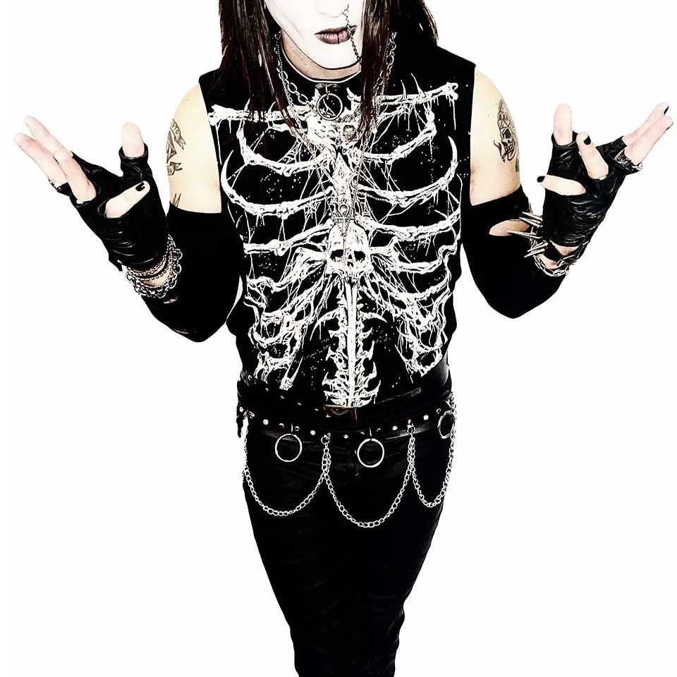 Dead Inside Ribcage Top