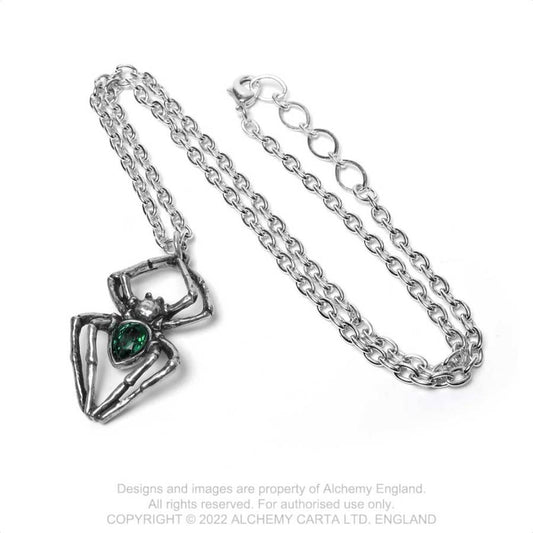 Emerald Spiderling Halsketting
