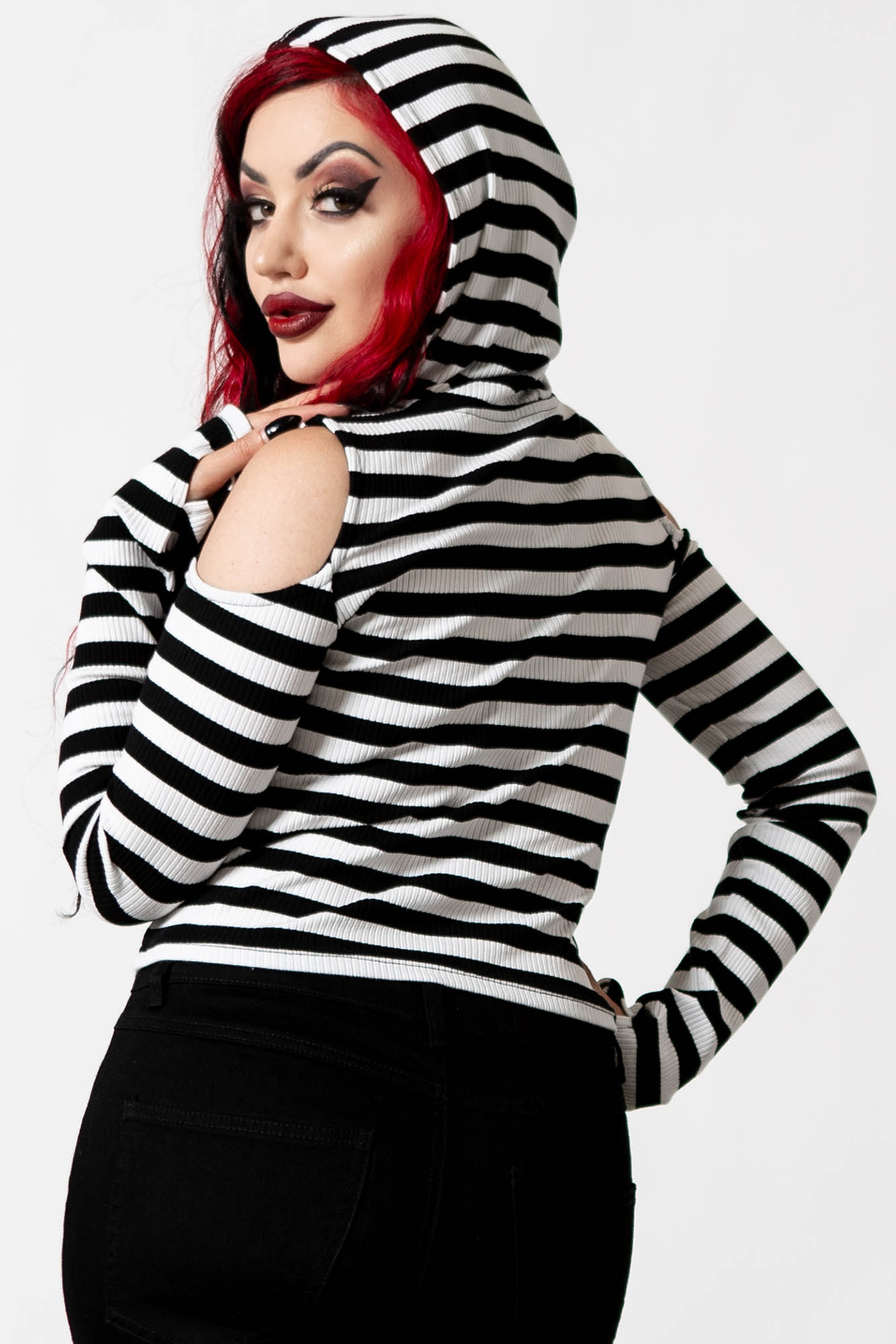 Killstar Cause of Death Top Zwart - Wit