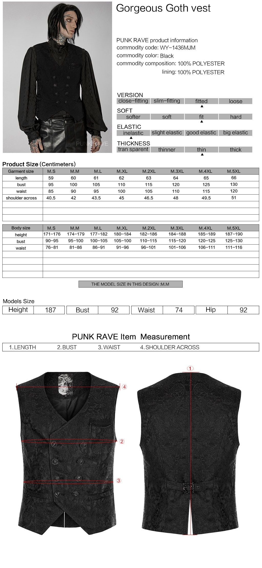 Somebody Waistcoat Black