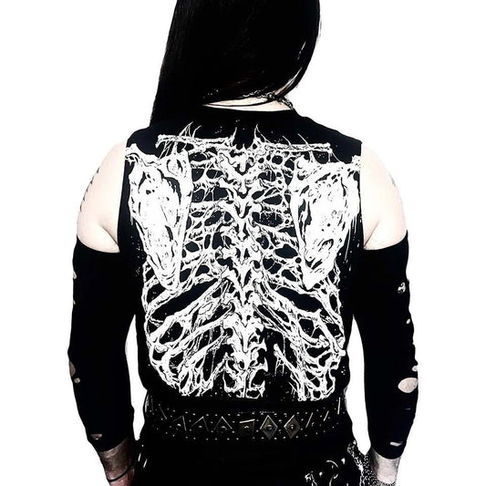 Dead Inside Ribcage Top